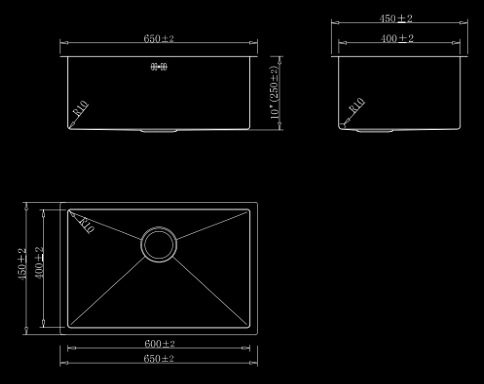 Kitchen Sink （Honeycomb Texture）
