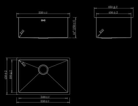 Kitchen Sinks （Water Ripple Embossed Texture）