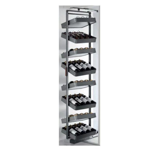 10f2273b1cec901343f8647ce349dd7d Frame 8 Tiers Rotatable Wine Rack - 2050003B+2050012+2050001B