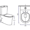 Toilet with WM Certified Dual-Flush System-CL-12373B