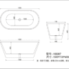 887ae43b80be1e4a344eea1a70b184bc Bathtub1500 × 735 × 600 mm - YGN5307