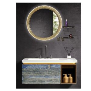 cf2e1fb76c6dce43f5cccb6b4356c49b Single Basin Bathroom Vanity and Smart Mirror Set